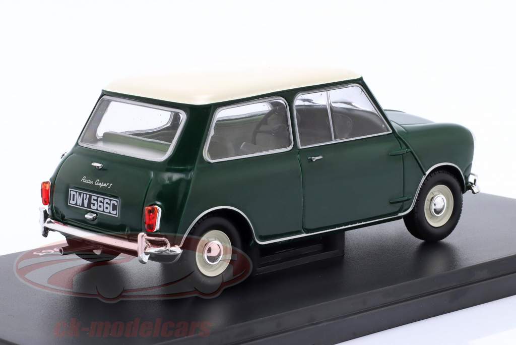 Austin Mini Cooper S Année de construction 1965 vert / blanc 1:24 Ixo