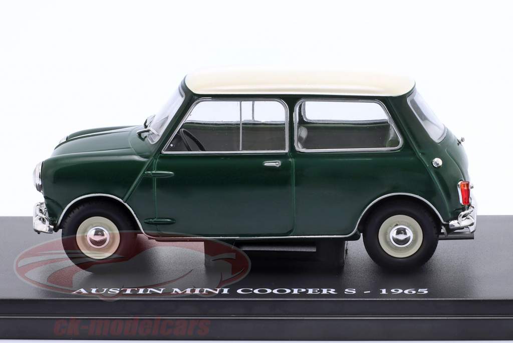 Austin Mini Cooper S Année de construction 1965 vert / blanc 1:24 Ixo