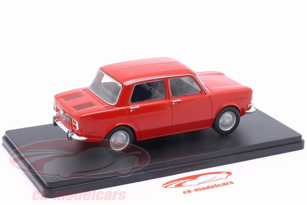 Simca 1000 建设年份 1976 红色的 1:24 Ixo