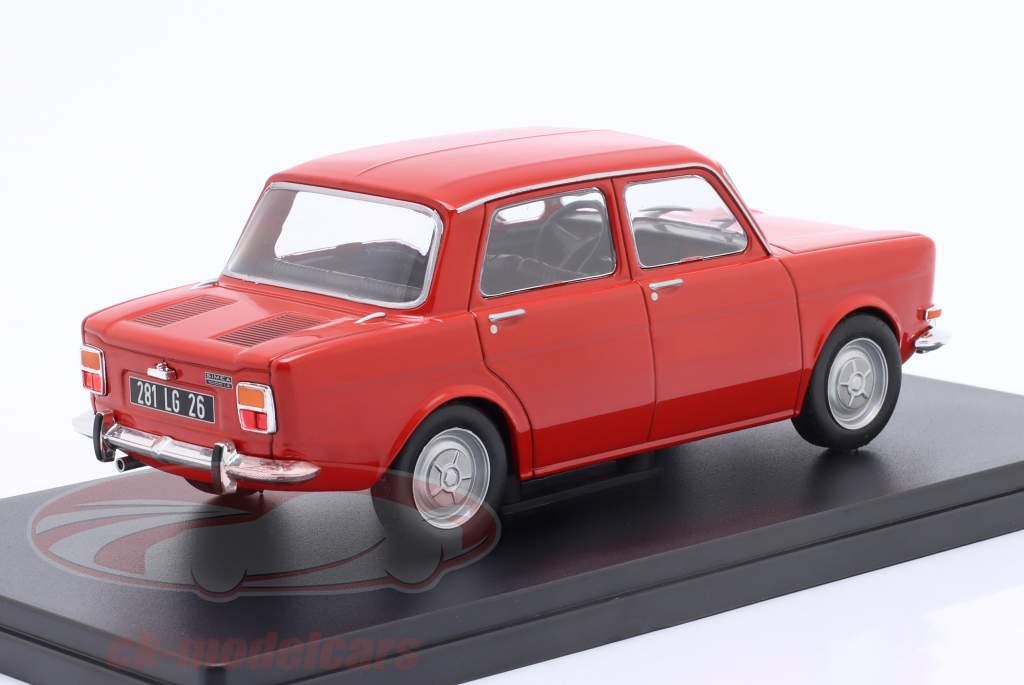 Simca 1000 Byggeår 1976 rød 1:24 Ixo