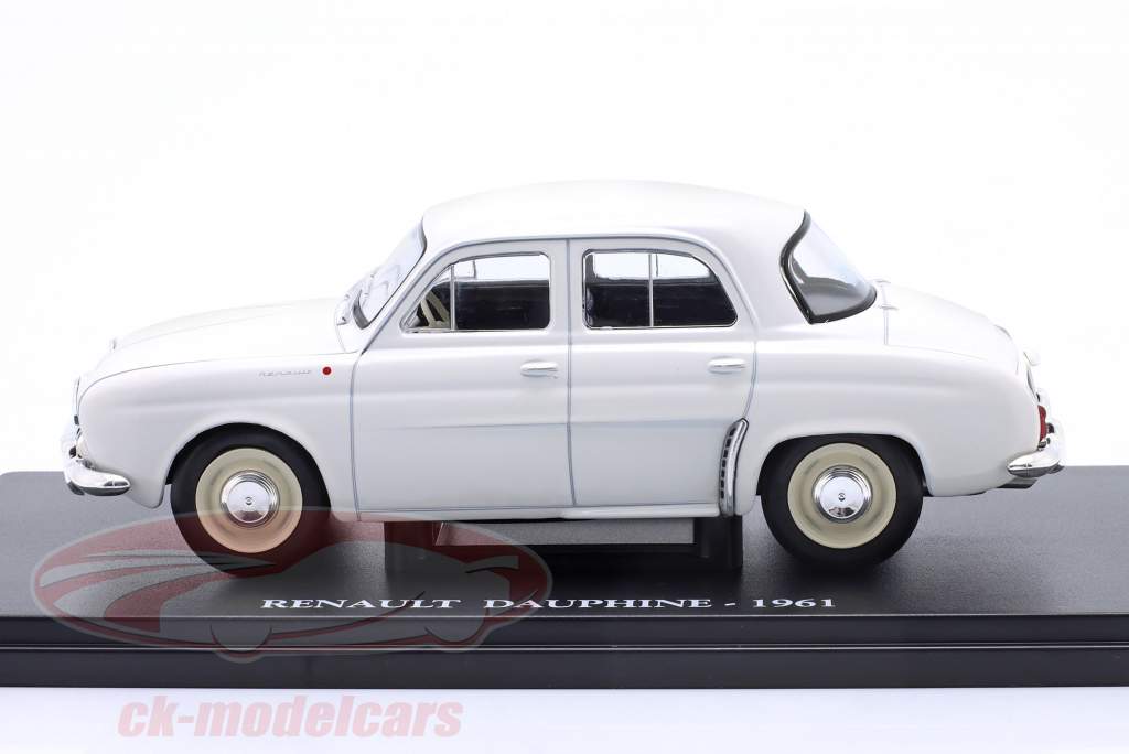 Renault Dauphine Bouwjaar 1961 wit 1:24 Ixo