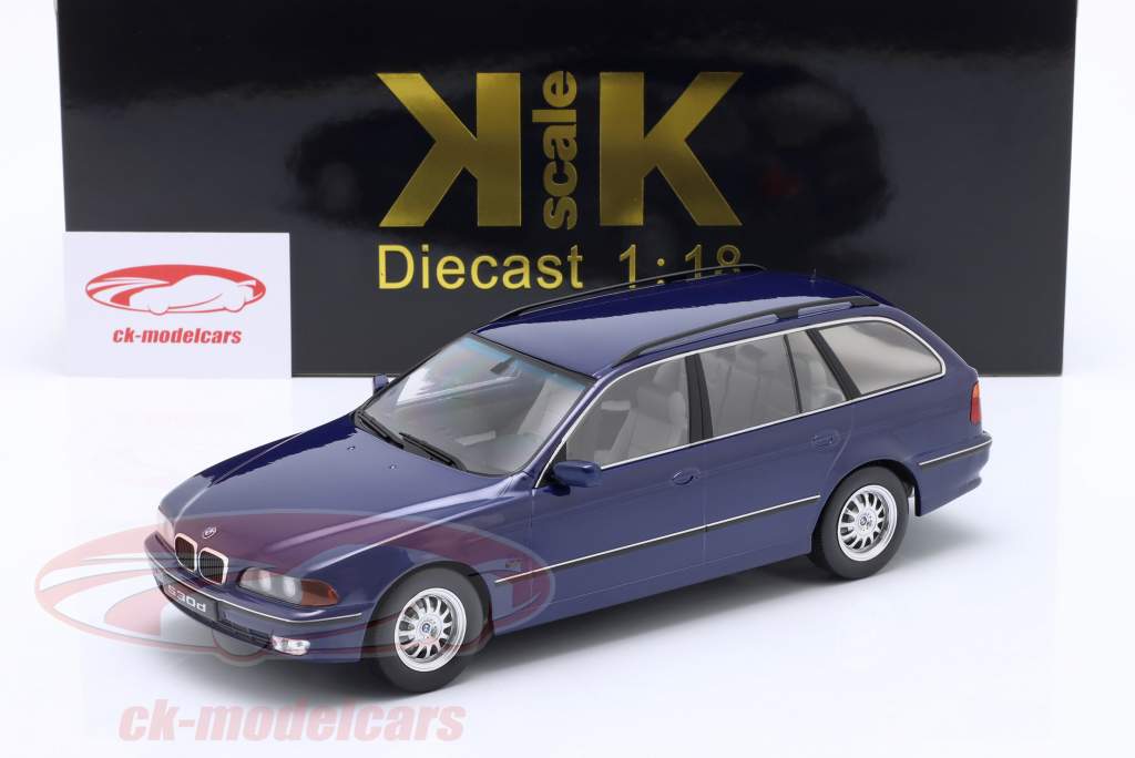 BMW 530d (E39) Touring Baujahr 1997 blau metallic 1:18 KK-Scale