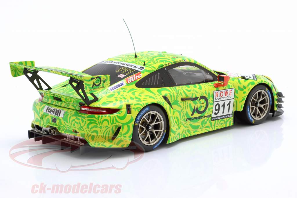 Porsche 911 GT3 R #911 VLN 6 Nürburgring 2018 Manthey Racing 1:18 Ixo