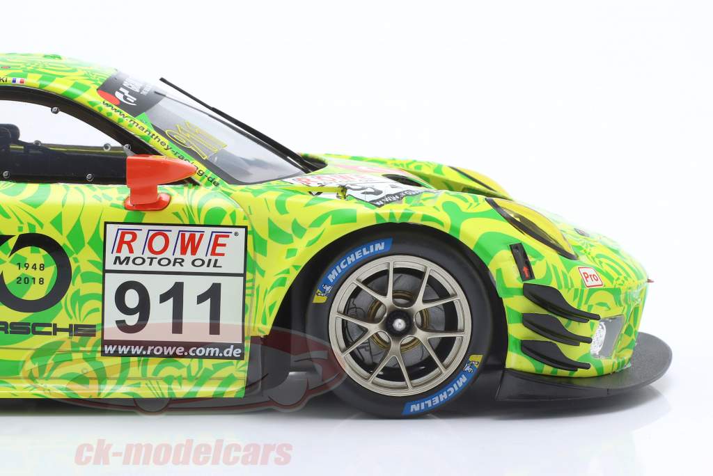 Porsche 911 GT3 R #911 VLN 6 Nürburgring 2018 Manthey Racing 1:18 Ixo