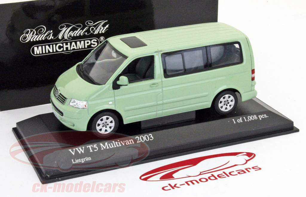 Volkswagen VW T5 Multivan 2003 limegreen 1:43 Minichamps