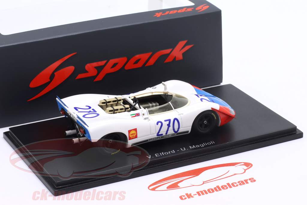 Porsche 908/02 #270 2 Targa Florio 1969 Elford, Maglioli 1:43 Spark