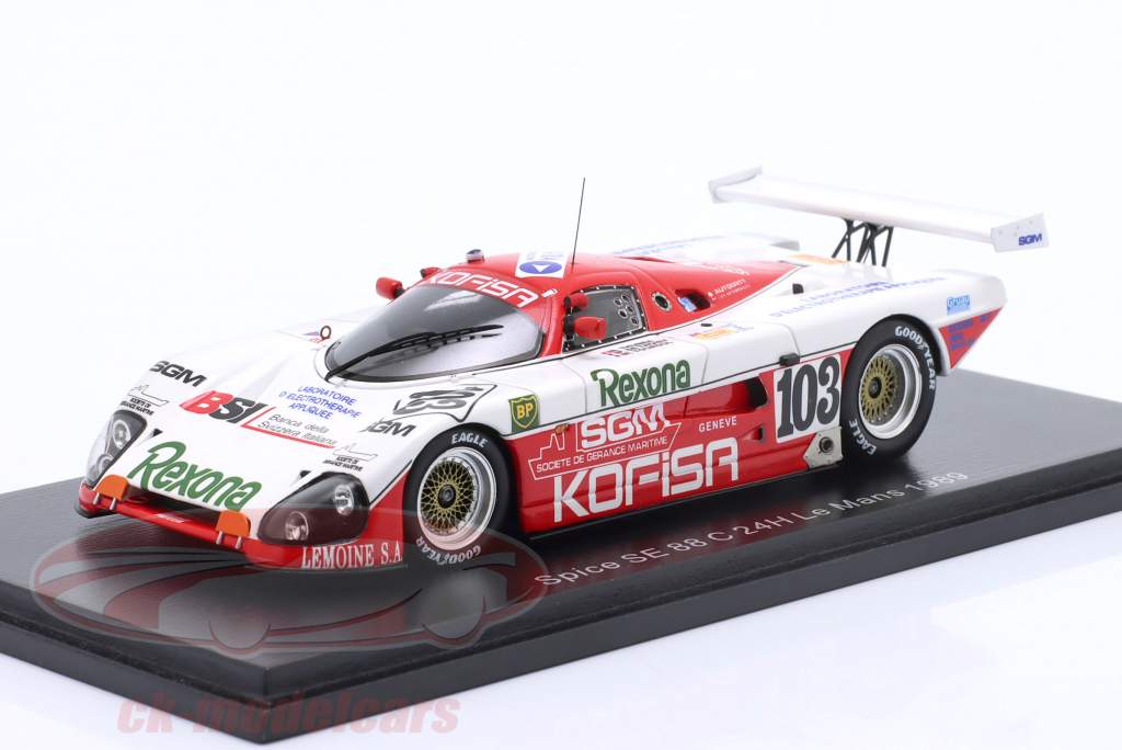 Spice SE88C #103 24h LeMans 1989 France Prototeam 1:43 Spark