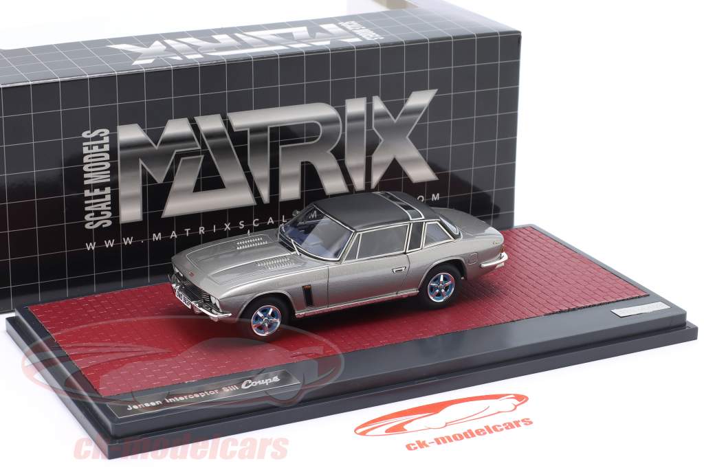 Jensen Interceptor Sill Coupe 1975 银 / 黑色的 1:43 Matrix