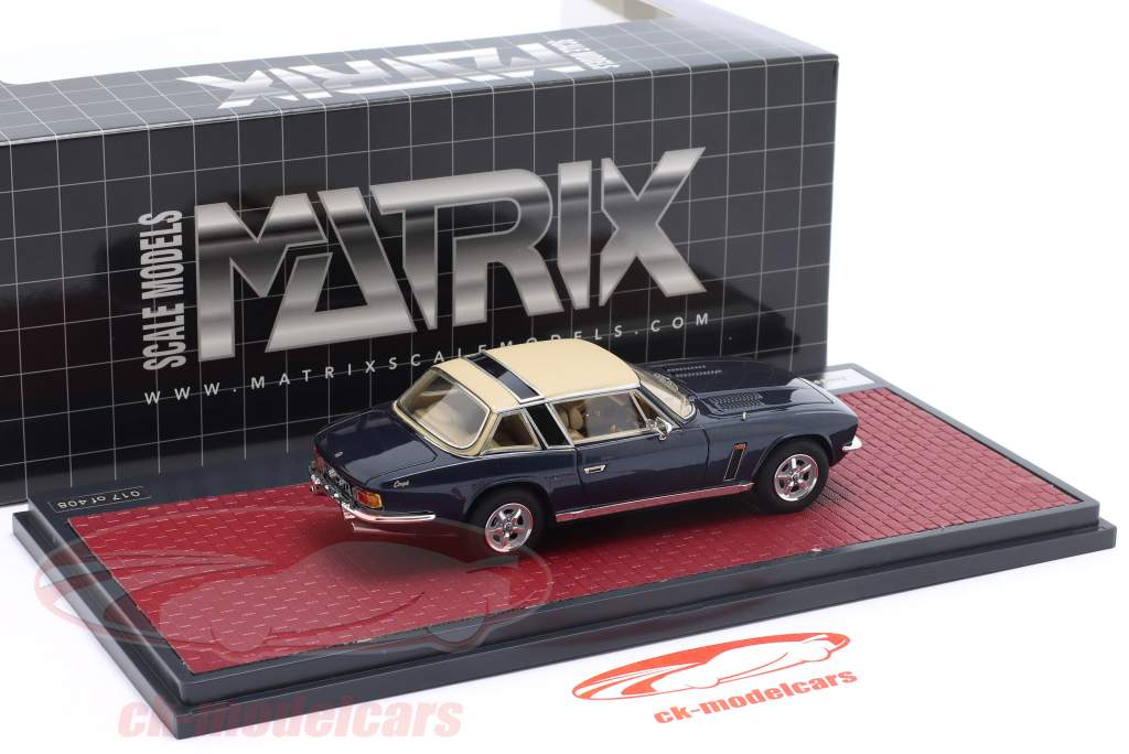 Jensen Interceptor Sill Coupe 1975 blå metallisk / beige 1:43 Matrix