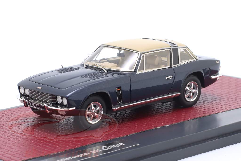 Jensen Interceptor Sill Coupe 1975 blu metallico / beige 1:43 Matrix