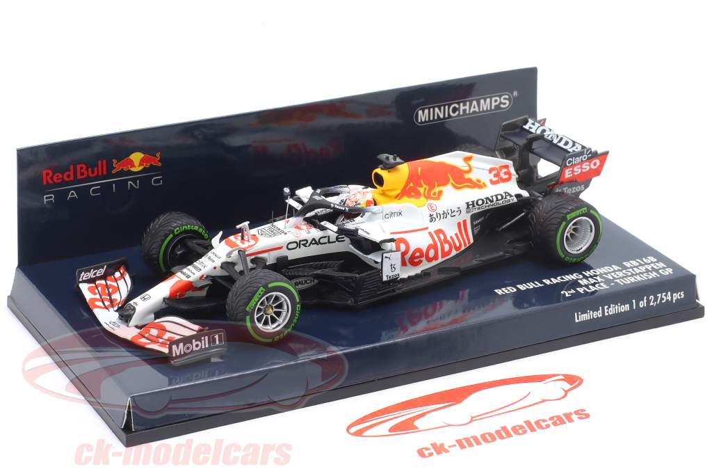 M. Verstappen Red Bull RB16B #33 2° Turkiye GP formula 1 Campione del mondo 2021 1:43 Minichamps