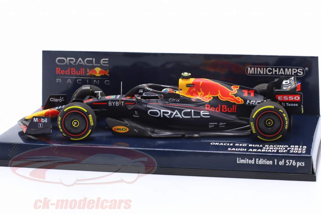 Sergio Perez Red Bull RB18 #11 4 Saudi Arabien GP formel 1 2022 1:43 Minichamps
