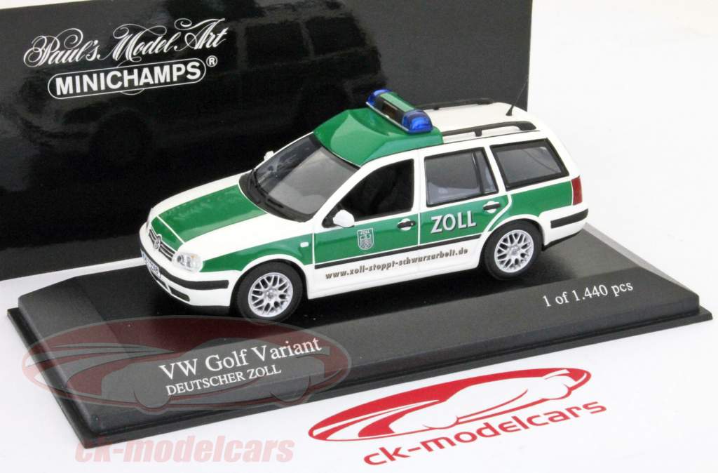Volkswagen Golf Variant German customs Minichamps 2004 1:43