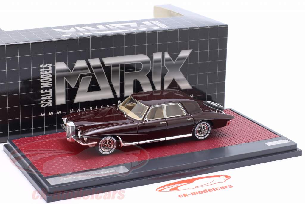 Stutz Duplex Sedan year 1971 maroon 1:43 Matrix