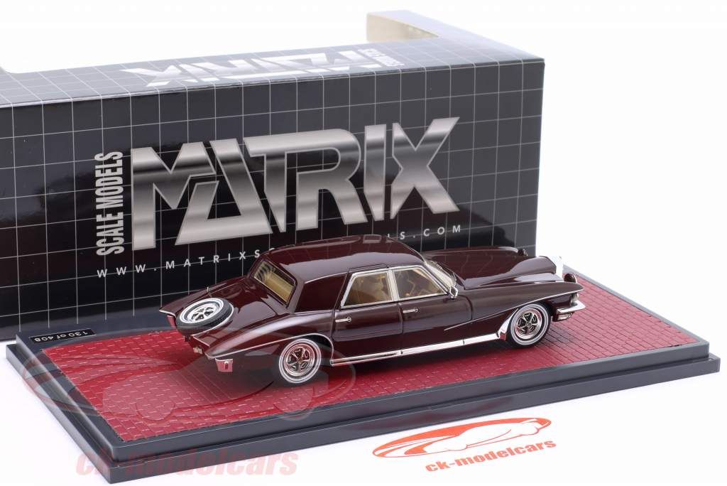 Stutz Duplex Sedan Année de construction 1971 bordeaux 1:43 Matrix