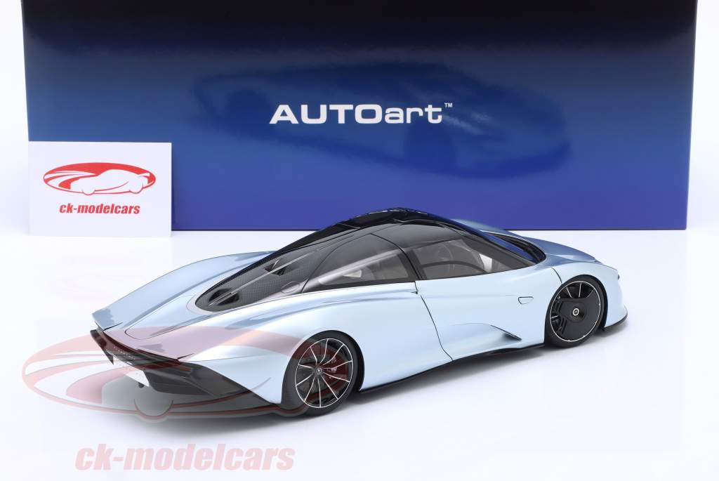 McLaren Speedtail 建設年 2020 frozen blue 1:18 AUTOart