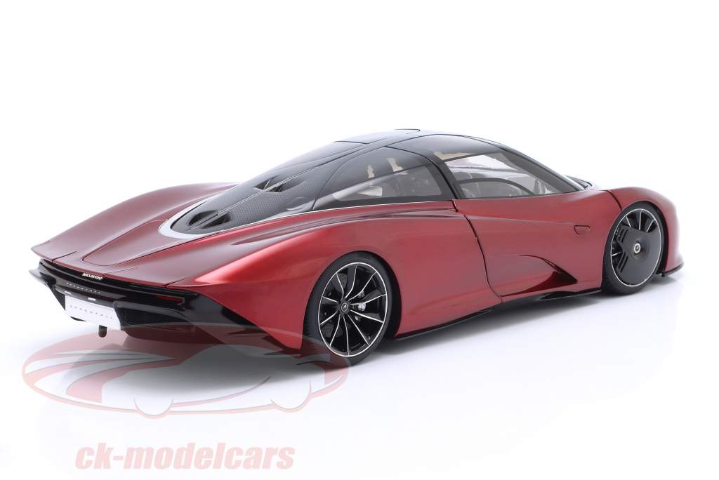 McLaren Speedtail ano de construção 2020 vulcão vermelho 1:18 AUTOart