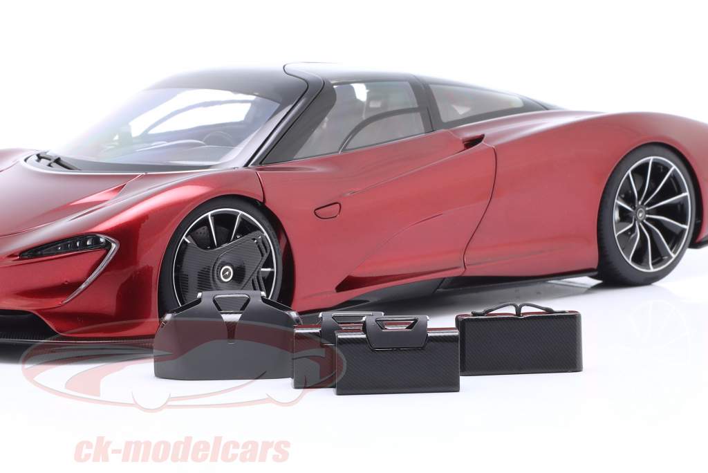 McLaren Speedtail ano de construção 2020 vulcão vermelho 1:18 AUTOart