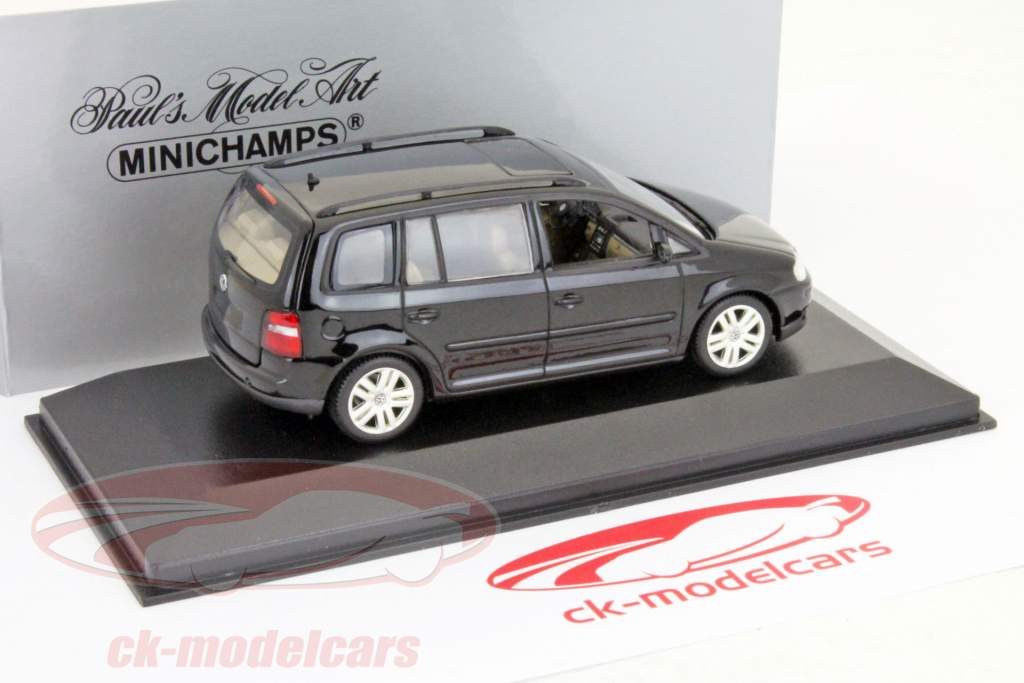 大众大众途安2003年黑色/黑色1:43 MINICHAMPS
