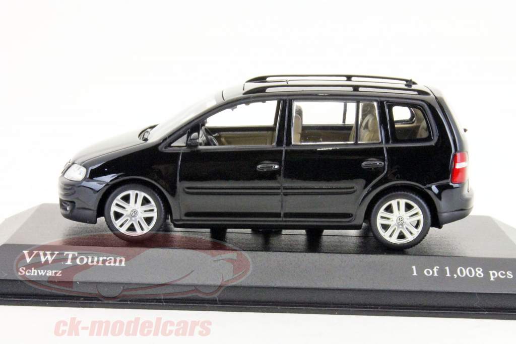 大众大众途安2003年黑色/黑色1:43 MINICHAMPS