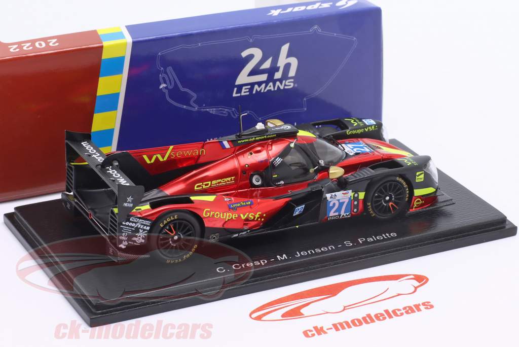 Ligier JS P217 #27 24h LeMans 2022 Cresp, Jensen, Palette 1:43 Spark