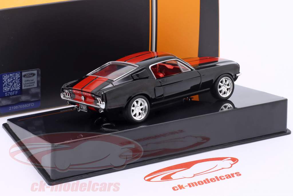 Ford Mustang Fastback 建设年份 1967 黑色的 / 红色的 1:43 Ixo