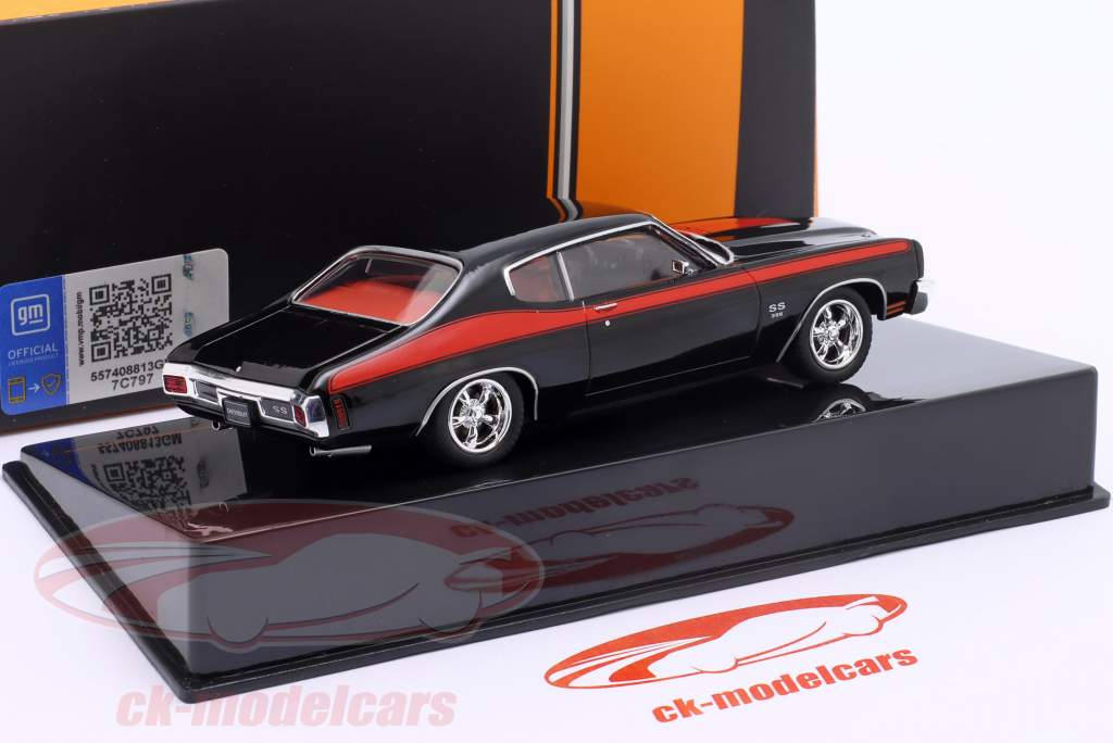 Chevrolet Chevelle SS year 1970 black / red 1:43 Ixo