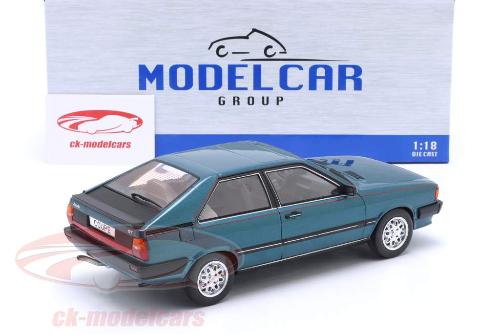 Audi Coupe GT Año de construcción 1980 turquesa metálico 1:18 ModelCar Group