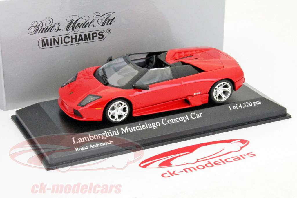 Lamborghini Murcielago Concept Car modelo 2004 vermelho rosso andromeda 1:43 Minichamps