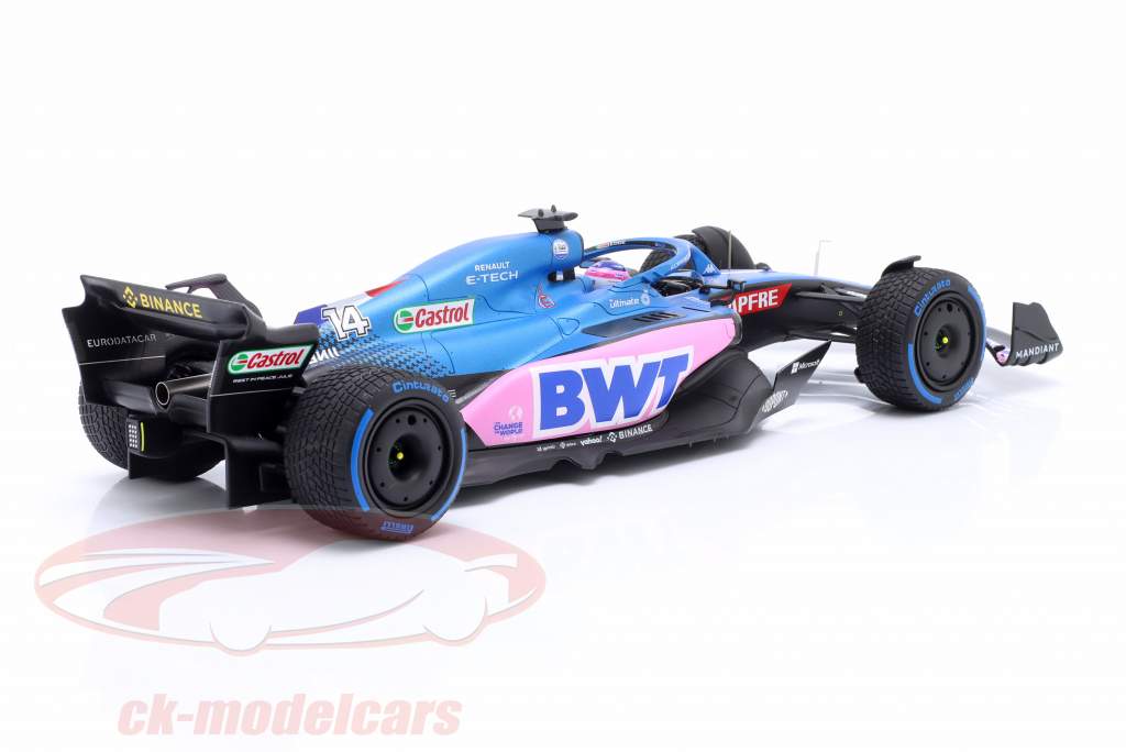 Fernando Alonso Alpine A522 #14 7th Monaco GP Formel 1 2022 1:18 Spark