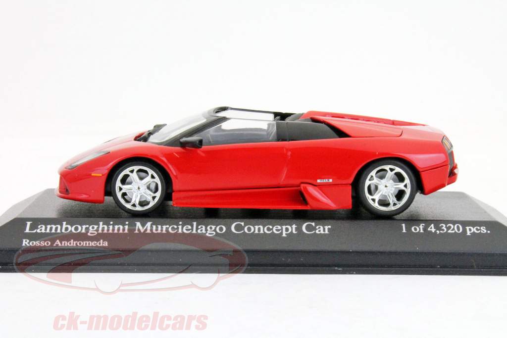 Lamborghini Murcielago Concept Car modelo 2004 vermelho rosso andromeda 1:43 Minichamps