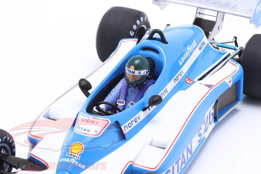 Jacques Laffite Ligier JS7 #26 winnaar Zweden GP formule 1 1977 1:18 Spark