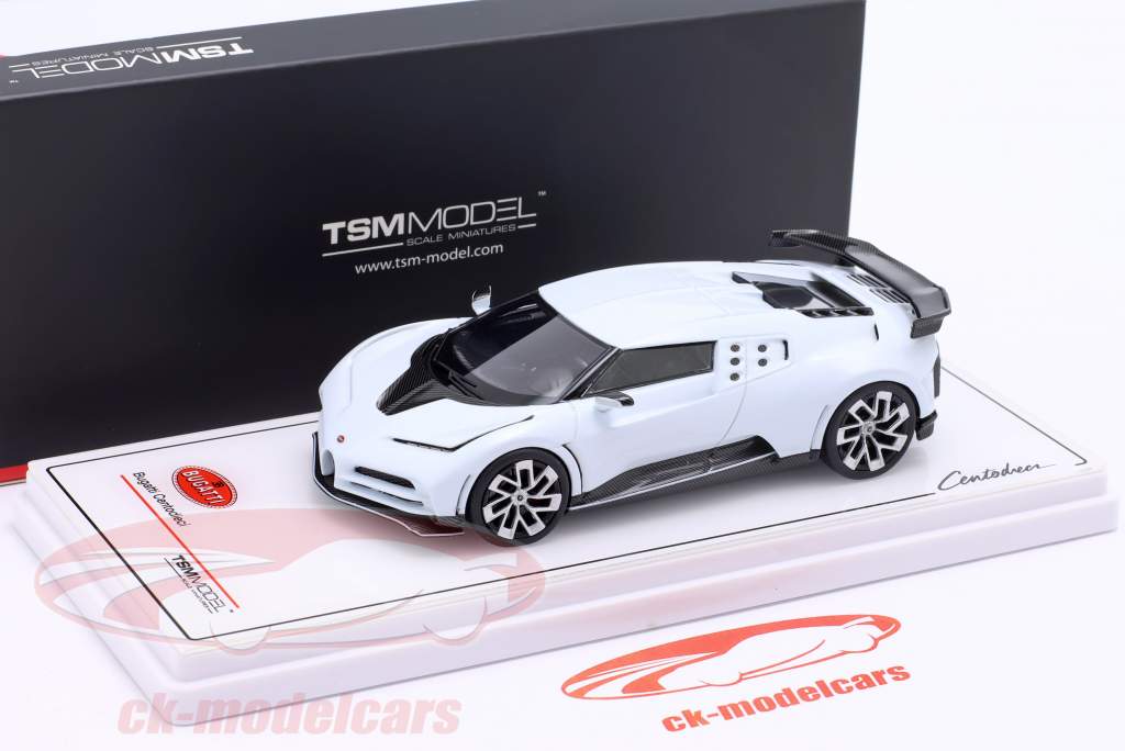 Bugatti Centodieci ano de construção 2022 branco 1:43 TrueScale