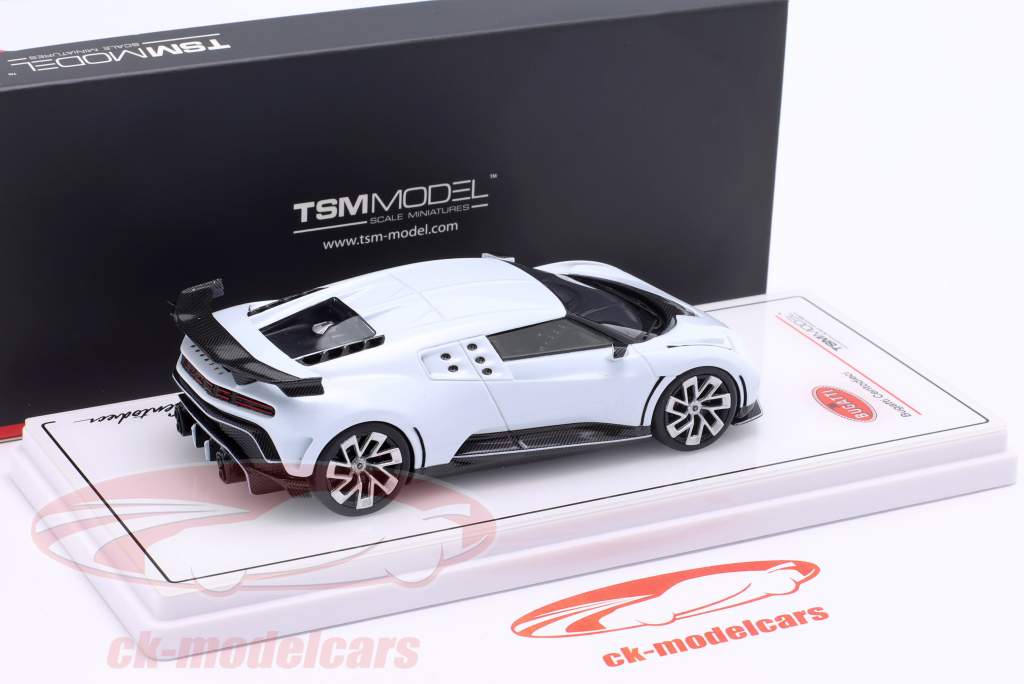 Bugatti Centodieci 建设年份 2022 白色的 1:43 TrueScale