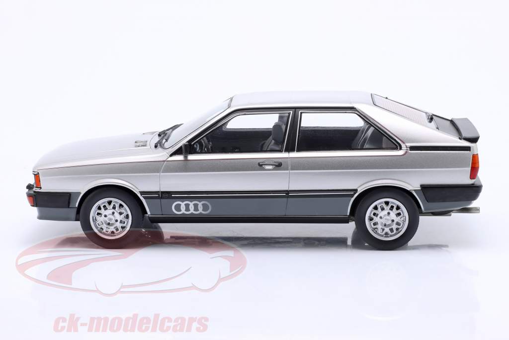 Audi Coupe GT Byggeår 1980 sølv 1:18 ModelCar Group