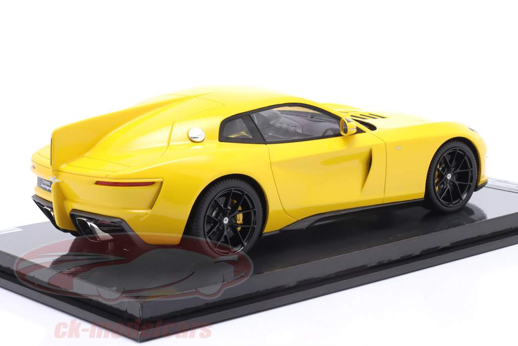 Aero3 par Touring Superleggera 2020 Modena jaune 1:18 Tecnomodel