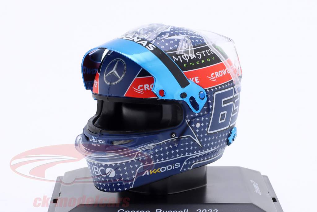 George Russell Mercedes-AMG Petronas #63 japonés GP fórmula 1 2022 casco 1:5 Spark