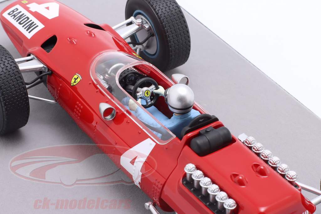 Lorenzo Bandini Ferrari 512 #4 第四名 意大利语 GP 公式 1 1965 1:18 Tecnomodel