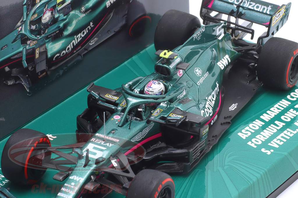 S. Vettel Aston Martin AMR21 #5 5th Monaco GP formula 1 2021 1:43 Minichamps