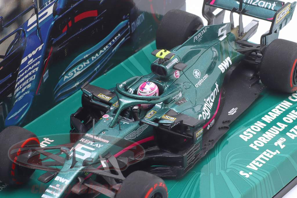 S. Vettel Aston Martin AMR21 #5 2do Azerbaiyán GP fórmula 1 2021 1:43 Minichamps