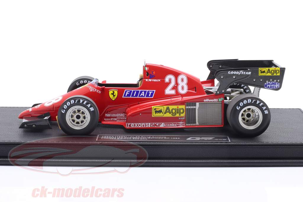 ミニカー　1/18 126 C3 1983 ドイツGPウィナー #28 R.アルヌー 「GP REPLICASシリーズ」 [GRP096B] GP Replicas 1:18 Rene Arnoux Ferrari 126C3 #28 Winner German