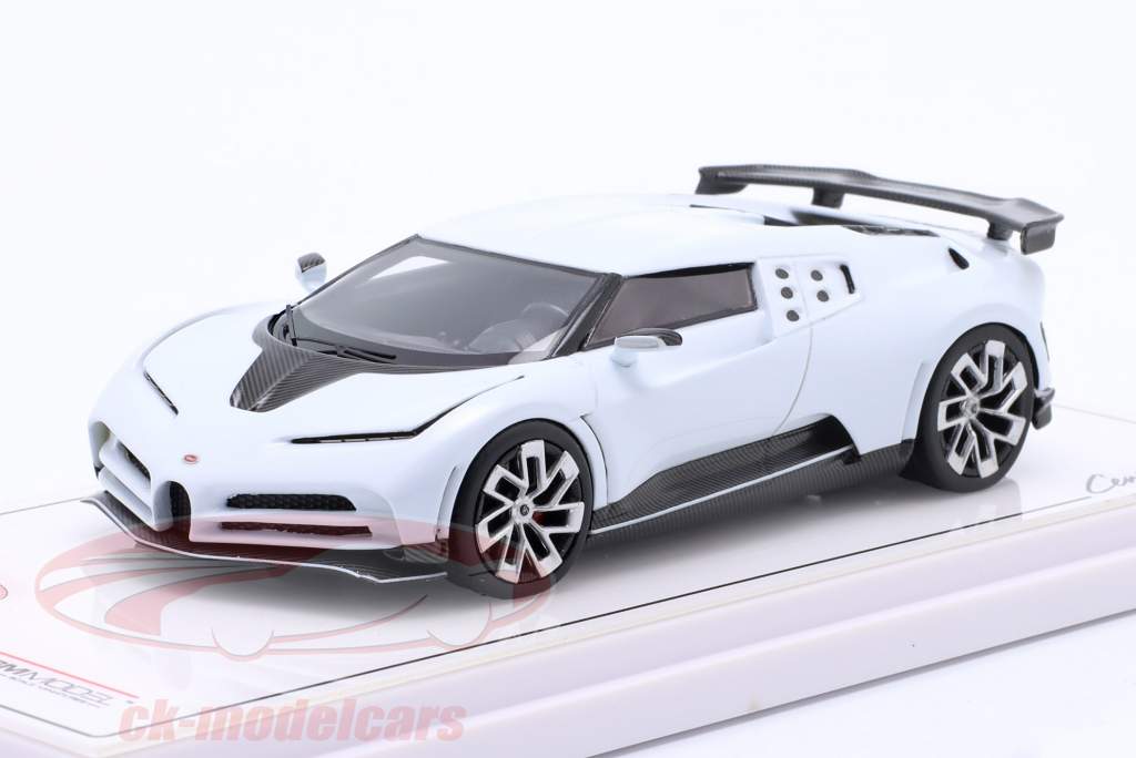 Bugatti Centodieci year 2022 white 1:43 TrueScale