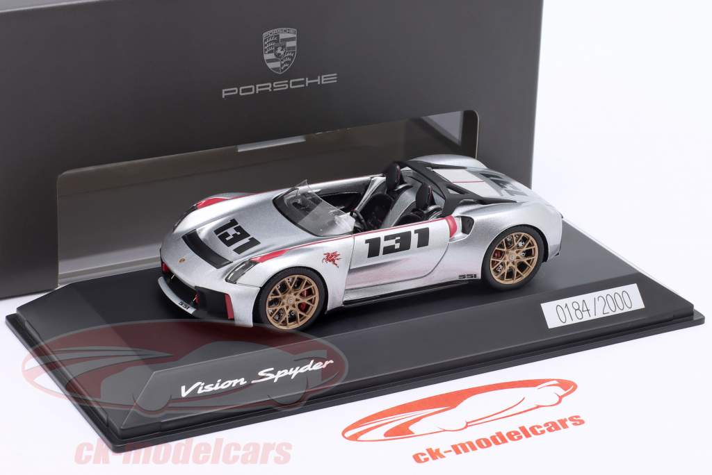 Porsche Vision Spyder Année de construction 2020 argent 1:43 Spark