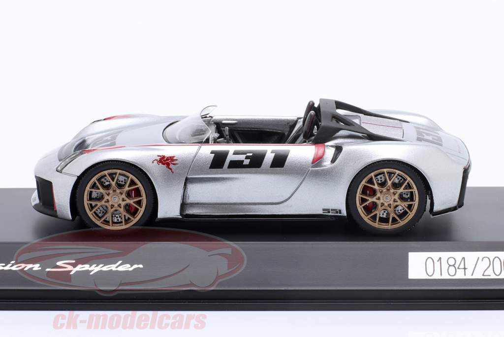 Porsche Vision Spyder Année de construction 2020 argent 1:43 Spark