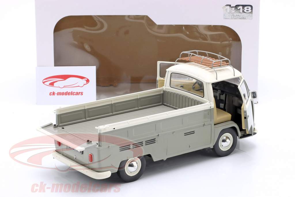Volkswagen VW T2 Pick-Up Año de construcción 1968 Gris 1:18 Solido