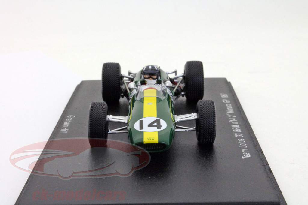 グラハム·ヒルロータス33 BRM＃14モナコGP 1967 2位1:43スパーク