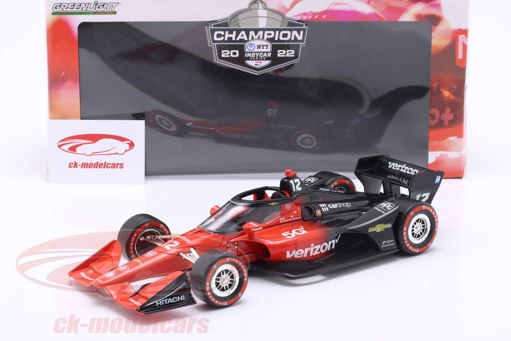 Will Power Chevrolet #12 Champion IndyCar Series 2022 1:18 Greenlight