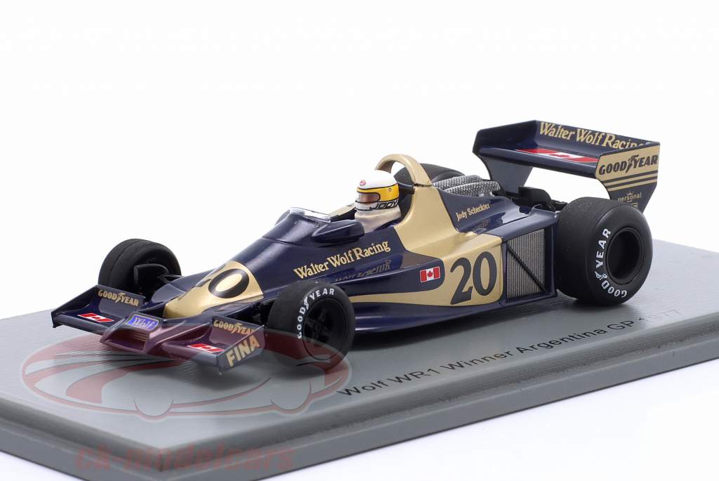 Jody Scheckter Wolf WR1 #20 winner Argentina GP formula 1 1977 1:43 Spark