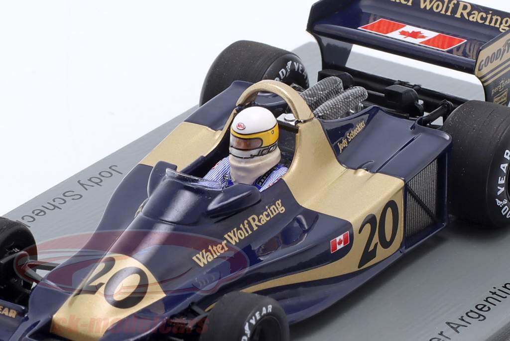 Jody Scheckter Wolf WR1 #20 winner Argentina GP formula 1 1977 1:43 Spark