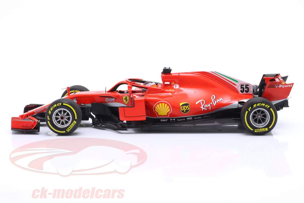 Carlos Sainz jr. Ferrari SF71H #55 formule 1 test Fiorano Januari 2021 1:18 BBR